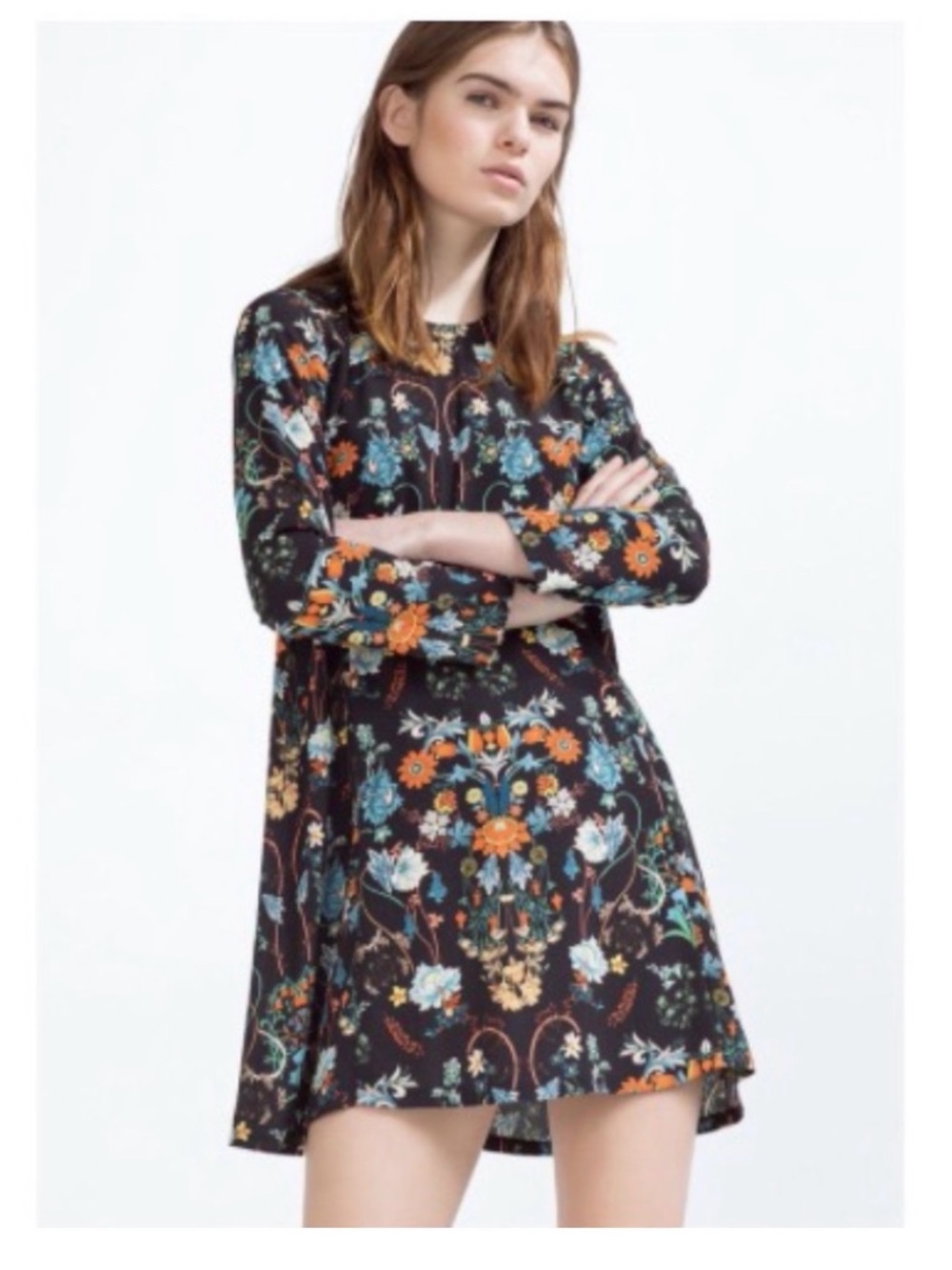 Zara Women’s floral shift dress size Small